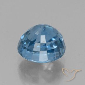 Zircão Azul Natural 4.72ct, Redondo, VVS-VS