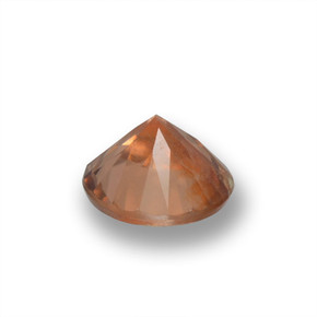 Zircão Laranja Natural 0.55ct, Corte Redondo, VS
