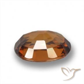 Zircão âmbar laranja Natural 2.07ct, oval, VVS-VS