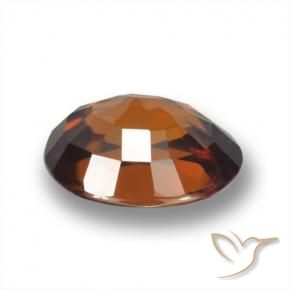 Zircão Gingerbread Marrom Natural 2.03ct, oval, VVS