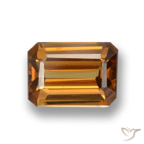 1.83ct Natural Laranja Médio Zircão, Corte Esmeralda, VVS