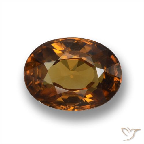 1.87ct Natural terra laranja Zircão, oval, VVS-VS