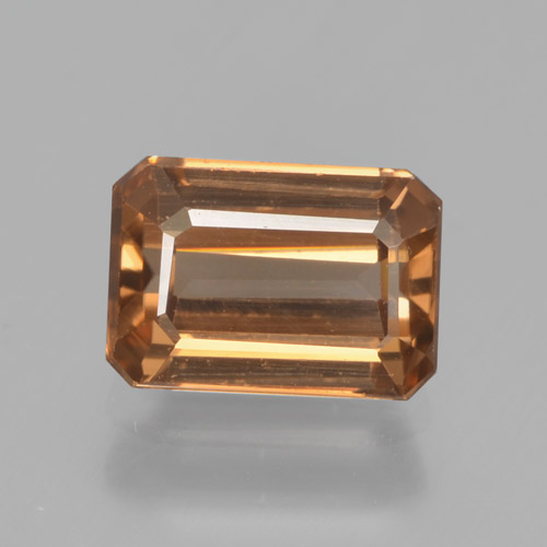Zircão Laranja Médio Natural 1.70ct, Corte Esmeralda, VVS