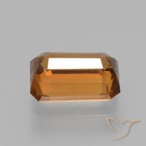 Zircão terra laranja Natural 1.64ct, Corte Octógono / Esmeralda, VVS-VS