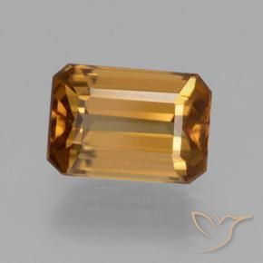 Zircão laranja marrom Natural 1.44ct, Corte Octógono / Esmeralda, VVS-VS
