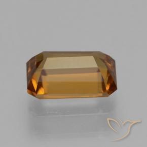 Zircão laranja marrom Natural 1.44ct, Corte Octógono / Esmeralda, VVS-VS