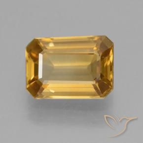 Zircão Laranja Médio Natural 1.38ct, Corte Octógono / Esmeralda, VVS