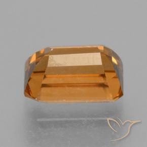 Zircão Laranja amarelado Natural 1.19ct, Corte Octógono / Esmeralda, VVS