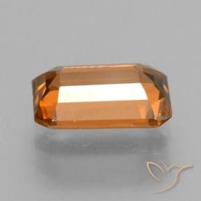 Zircão Laranja acastanhado Natural 1.22ct, Corte Octógono / Esmeralda, VVS-VS
