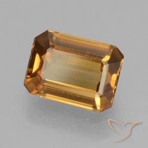 Zircão laranja marrom Natural 1.43ct, Corte Octógono / Esmeralda, VVS