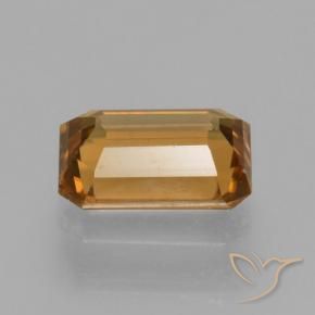Zircão laranja marrom Natural 1.43ct, Corte Octógono / Esmeralda, VVS