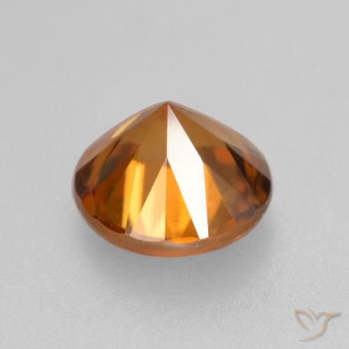 Zircão Laranja Médio Natural 1.82ct, Redondo, VS