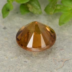 Zircão damasco laranja Natural 1.13ct, Redondo, VVS-VS