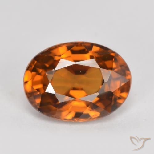 1.99ct Natural Laranja Profundo Zircão, oval, VVS