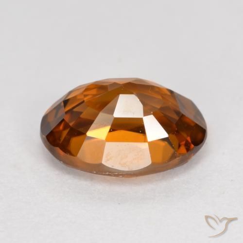 Zircão Laranja Profundo Natural 1.99ct, oval, VVS
