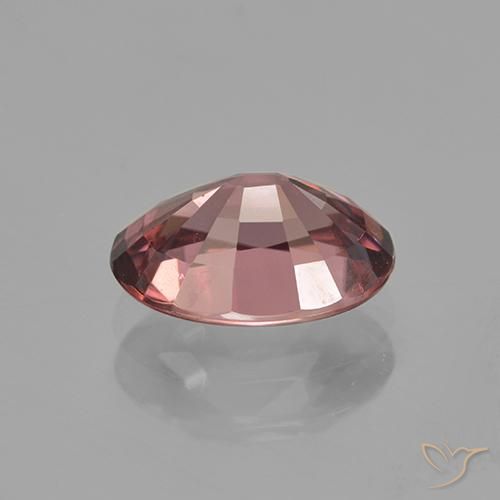 Zircão vermelho médio Natural 2.85ct, oval, VVS-VS