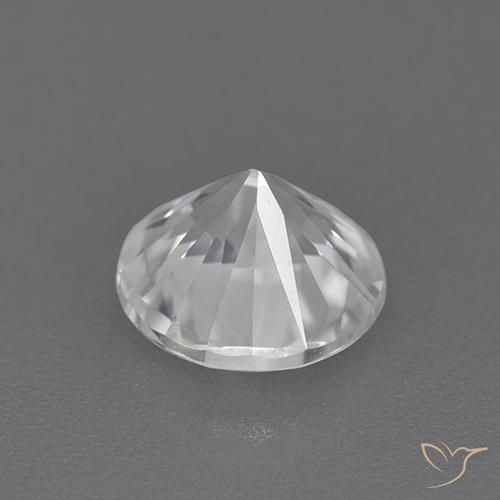 Zircão Branco Natural 1.72ct, Redondo, VVS