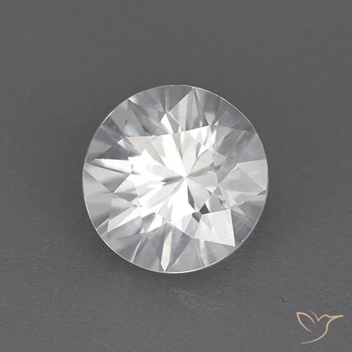 Zircão Branco Natural 1.73ct, Redondo, VVS