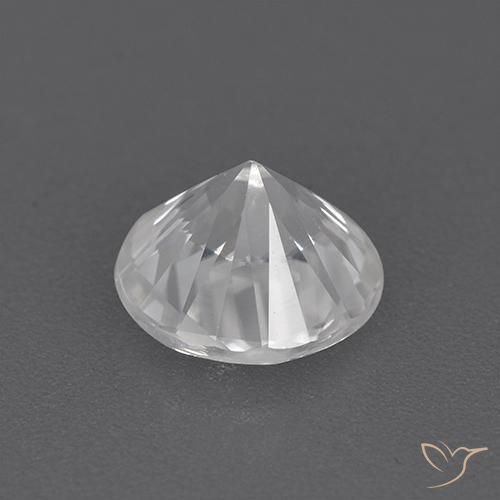 Zircão Branco Natural 1.73ct, Redondo, VVS