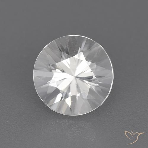 1.99ct Natural Branco Zircão, Redondo, VVS