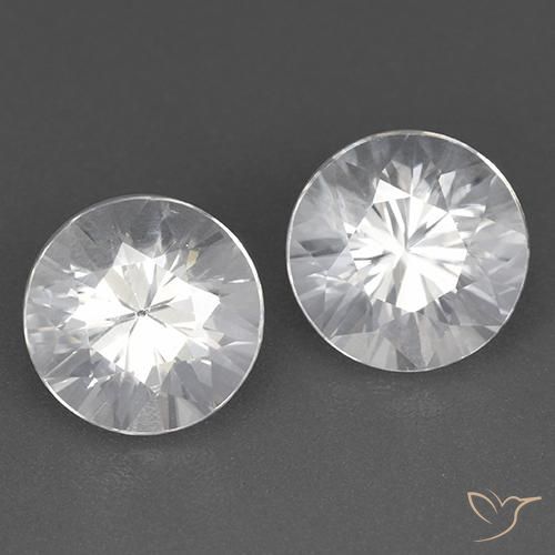 4.08ctw Natural Branco Zircão, Redondo, VVS