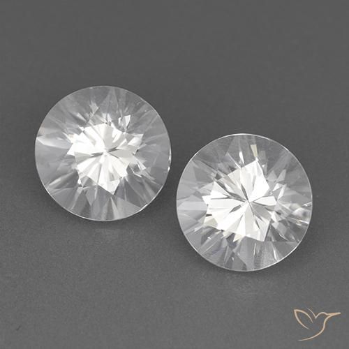 Pedras preciosas de Zircão Branco natural de 3.58 ct, Redondo, VVS
