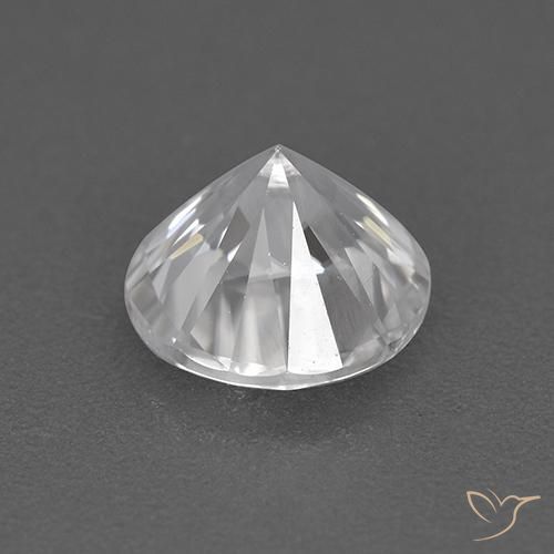 Zircão Branco Natural 1.79ct, Redondo, VVS