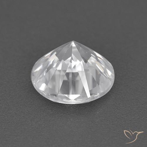 Zircão Branco Natural 1.68ct, Redondo, VVS