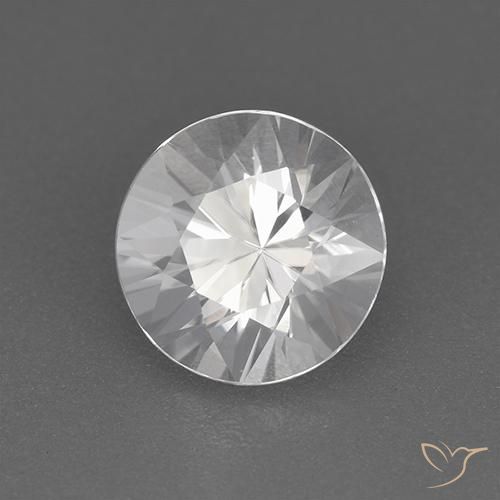 Zircão Branco Natural 1.85ct, Redondo, VVS