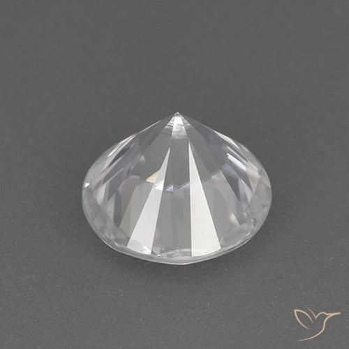 Zircão Branco Natural 1.85ct, Redondo, VVS