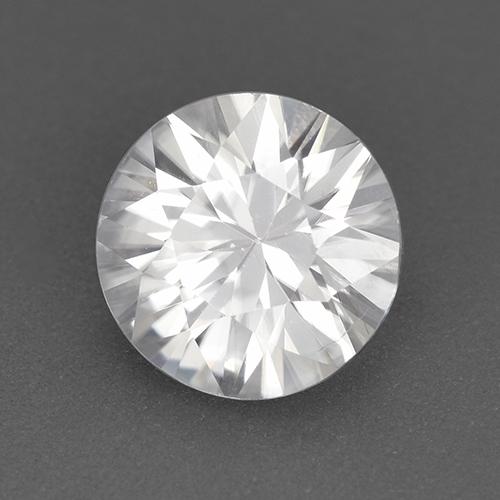 Zircão Branco Natural 1.80ct, Corte Redondo, VVS