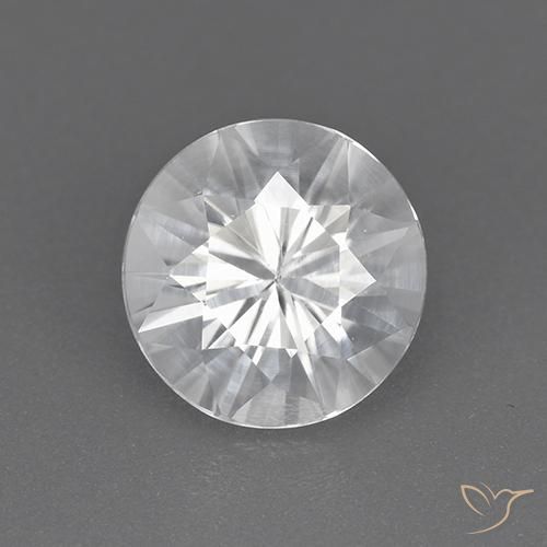 1.85ct Natural Branco Zircão, Redondo, VVS