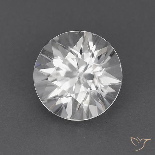Zircão Branco Natural 1.83ct, Redondo, VVS-VS