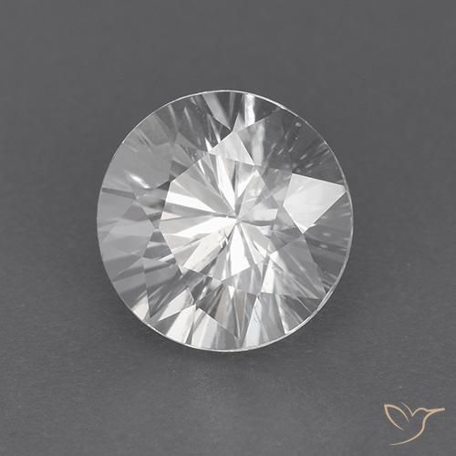 Zircão Branco Natural 1.89ct, Redondo, VVS-VS