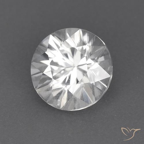 Zircão Branco Natural 1.90ct, Redondo, VVS-VS