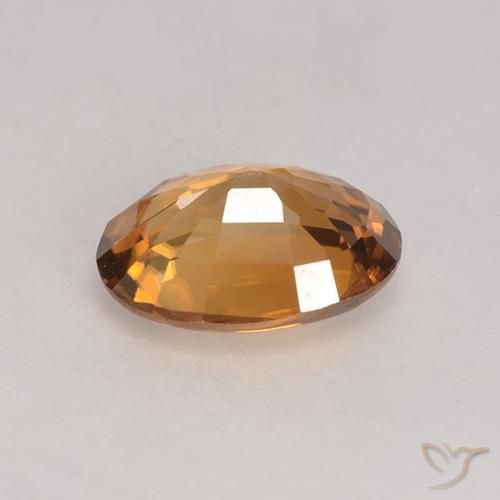 Zircão Marrom dourado Natural 1.57ct, oval, VVS