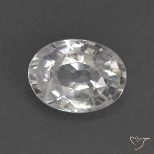 2.94ct Natural branco quente Zircão, oval, VVS-VS