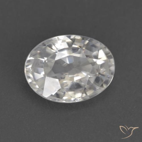 Zircão branco quente Natural 2.94ct, oval, VVS-VS
