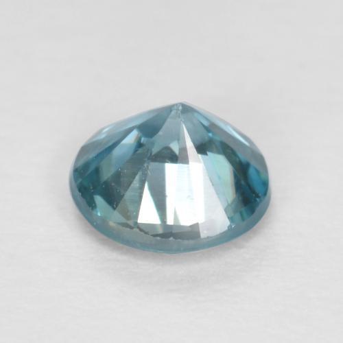 Zircão azul natural 0,53ct, corte redondo, VS