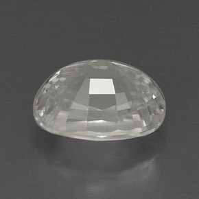 Zircão branco natural 9,71ct, corte oval, VVS