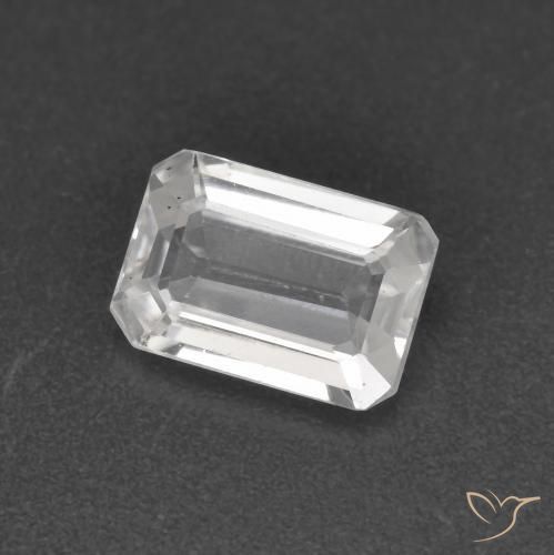 Zircão Branco Natural 1.41ct, Corte Octógono / Esmeralda, VS