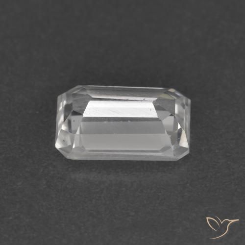 Zircão Branco Natural 1.41ct, Corte Octógono / Esmeralda, VS