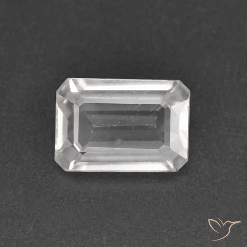 1.22ct Natural Branco claro Zircão, Corte Esmeralda, VS