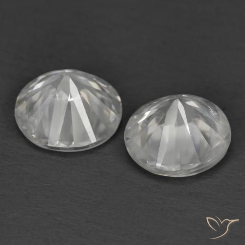 Pedras preciosas de Zircão Branco natural de 2.30 ct, Redondo, VS
