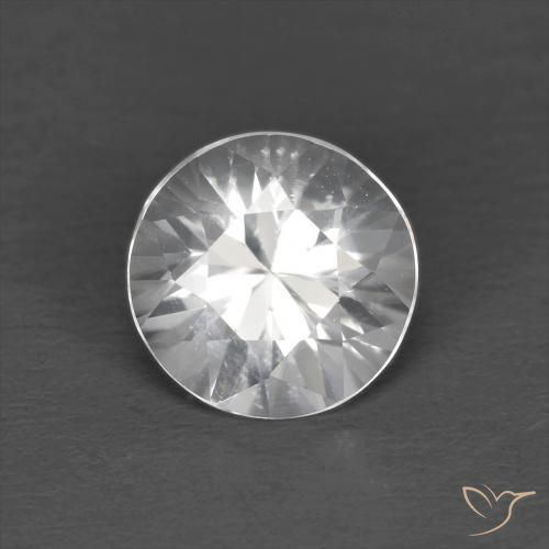 1.24ct Natural Branco Zircão, Redondo, VS