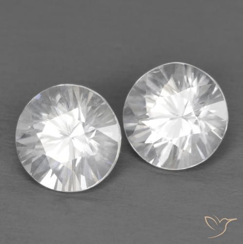 Pedras preciosas de Zircão Branco natural de 2.51 ct, Redondo, VVS