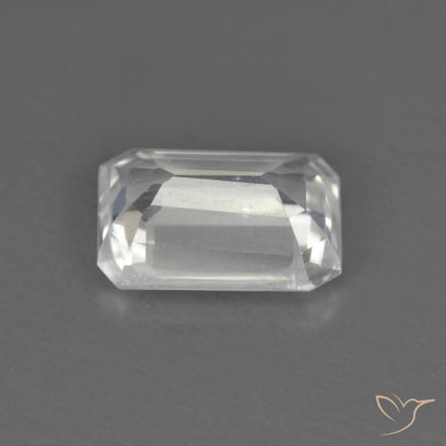 Zircão Branco Natural 1.43ct, Corte Octógono / Esmeralda, VVS-VS