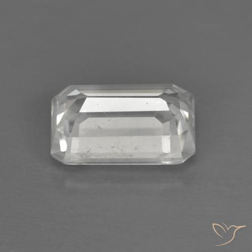 Zircão Branco Natural 1.55ct, Corte Octógono / Esmeralda, VS