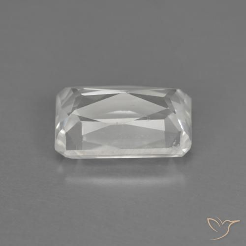 Zircão Branco Natural 1.32ct, Corte Octógono / Esmeralda, VVS