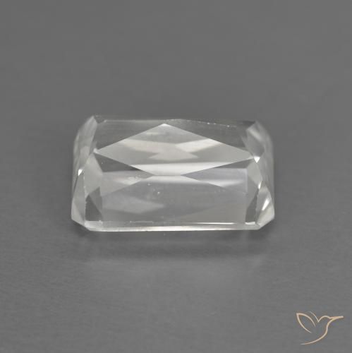 Zircão Branco Natural 1.75ct, Corte Octógono / Esmeralda, VVS-VS